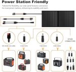 Pannello solare pieghevole portatile 100W 12V – energia solare per camper, campeggio e outdoor