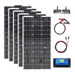 Pannello solare flessibile 500W 12V – kit fotovoltaico portatile ad alta efficienza per camper, barche e off-grid